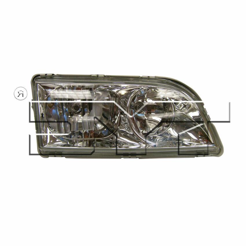 Volvo Headlight Assembly - Passenger Side (Halogen) (Chrome Bezel) (NSF) 30865268 - TYC 206497001